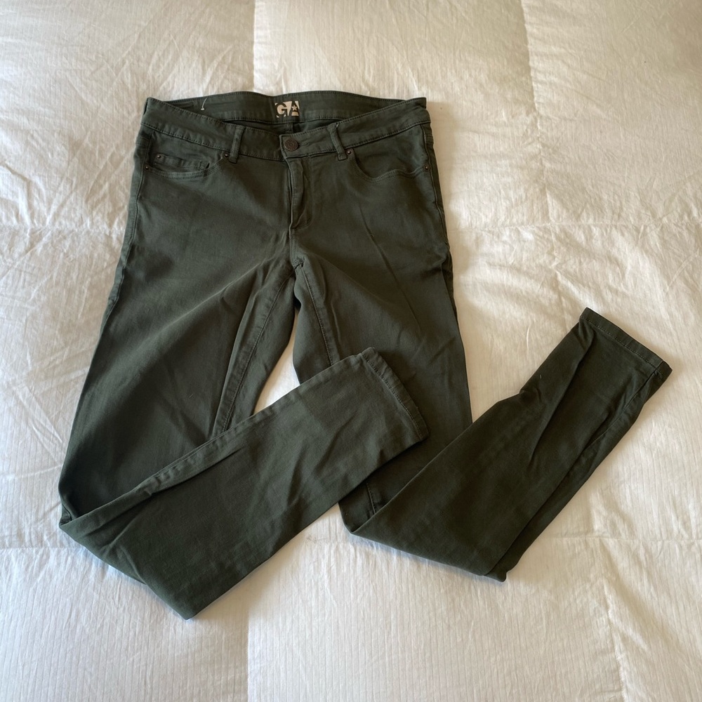 Olive green high waist jegging